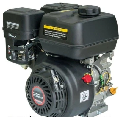 Motore a scoppio benzina 4 tempi Loncin G 252 F L 8 HP albero conico Lombardini