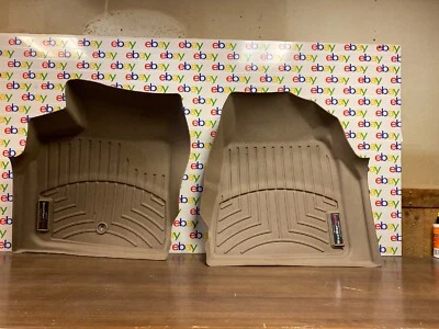 2011-2017 GMC ARCADIA WeatherTech 1-й 2-й 3-й ряд ковшеобразные сиденья желтовато-коричневые/бежевые коврики - Изображение 1 из 4