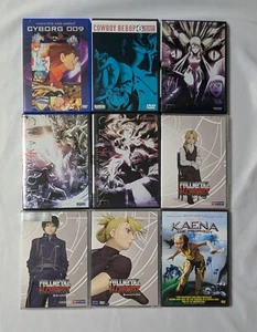 Lot of 9 Anime DVD Fullmetal Alchemist, Claymore, Cowboy Bebop, Cyborg 009 + - Picture 1 of 3