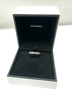 CHANEL 18k White Gold WG Coco Crush Mini Ring - Size 7.5! (CMP107239) - Image 1 of 4