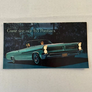 1963 Pontiac Sales Brochure Catalog Bonneville Star Chief Catalina Grand Prix - Picture 1 of 10