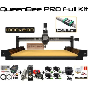 1000x1500mm Black QueenBee PRO CNC 4 Axis Wood Router Engraver Machine Full Kit - Picture 1 of 12
