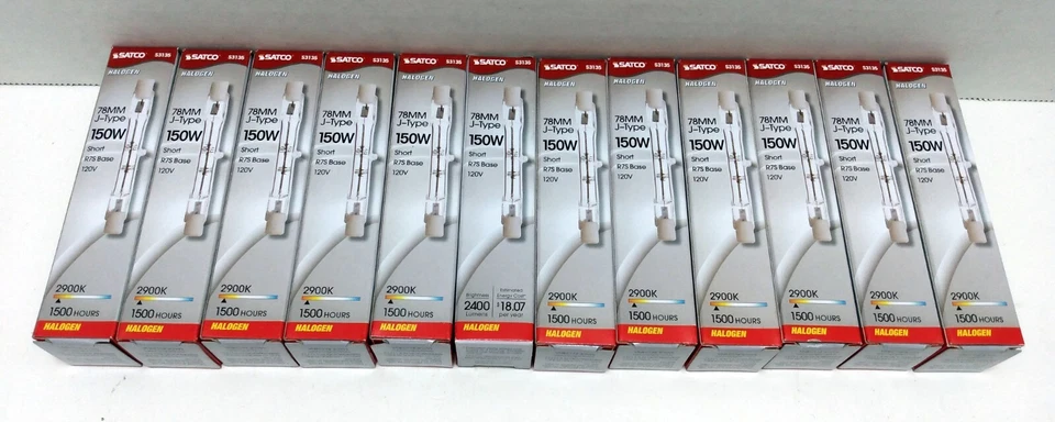 SATCO Light Bulbs S3135 Halogen Lamps - 150w QCL 78mm