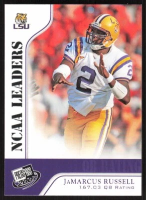 2007 Press Pass   JaMarcus Russell #52 LSU Tigers - Image 1 of 2