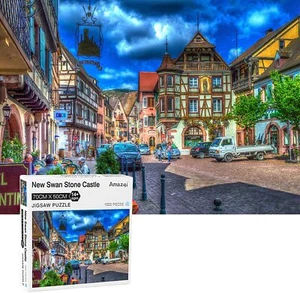 1000 pezzi puzzle di strada Parigi puzzle per adulti giocattoli apprendimento istruzione - Foto 1 di 7