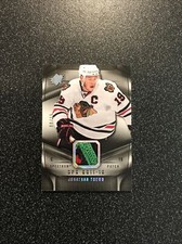 JONATHAN TOEWS 2011-12 SPx Spectrum PATCH 3 COLOR SN# 08/15 CARD# 81 BLACKHAWKS