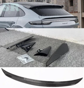 Dry Carbon Car roof +Tail Trunk Spoiler Lip Fits Porsche Cayenne coupe 2019-2025 - Bild 1 von 20