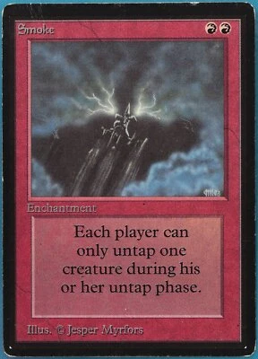 Smoke Beta HEAVILY PLD Red Rare MAGIC THE GATHERING CARD (ID# 445589) ABUGames - Image 1 of 2