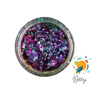 Chameleon Duochrome Flakes Chrome Nails Shifting Flakies HIGHEST PIGMENT Galaxy - Picture 1 of 4