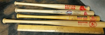 4X Boston Red Sox Mini Baseball Bats Assorted Collection MLB Bo Sox Slugger - Image 1 of 3