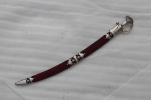 Handmade mughal indo-rajput sikh silver inlaid wedding sword/tulwar mehrun cover - Picture 1 of 24