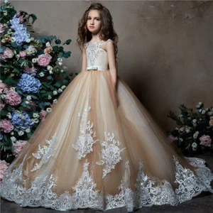 Flower Girl Dress Communion Party Prom Princess Pageant Bridesmaid Wedding - Picture 1 of 5