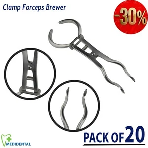 Ivory Clamp Forceps Brewer Rubber Dam Pinze Clamps pliers Gomma Diga pack of 20 - Picture 1 of 5