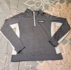 Victoria’s Secret Pink Ultimate Track Jacket XS Fri-fit White Stripes - Picture 1 of 3