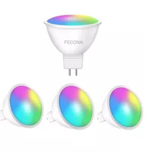FECONN MR16 Smart Bulb,5W=40W, GU5.3 LED WiFi Light, AC/DC 12V, Compatible with - Picture 1 of 5