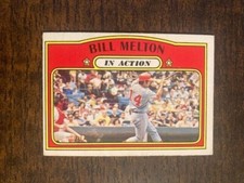 1972 O-Pee-Chee OPC #184 Bill Melton In Action Chicago White Sox NRMT