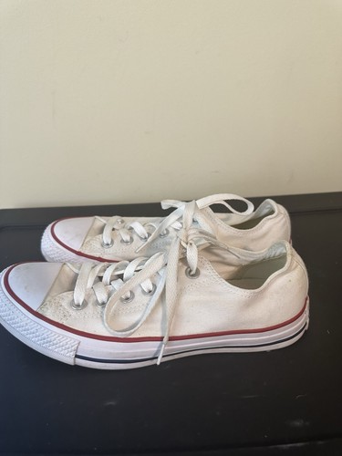 Converse Chuck Taylor All Star basse ottiche bianche donna 7