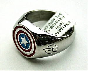 Marvel Comics Captain America Schild Avenger Edelstahl Ring Neu Box Gr. 10 - Bild 1 von 6