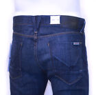 NEW HUDSON Brand Men's Classic Straight Leg Jeans Harper Dark Blue 