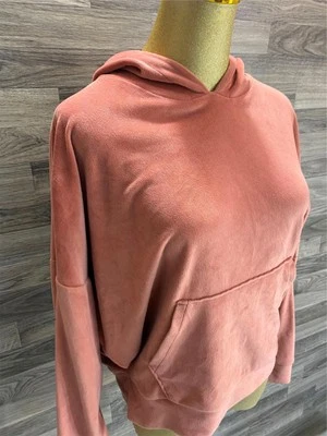 Sudadera con capucha de terciopelo suave elástico melocotón talla grande AMERICAN EAGLE para mujer talla S Foto 1 de 4