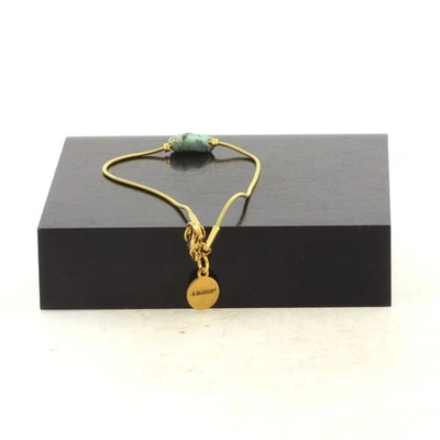 Edelsteine Und Mineralien. Armband Aus Edelstahl Mit 1 Türkis Perle Aus Afrika - Bild 1 von 2