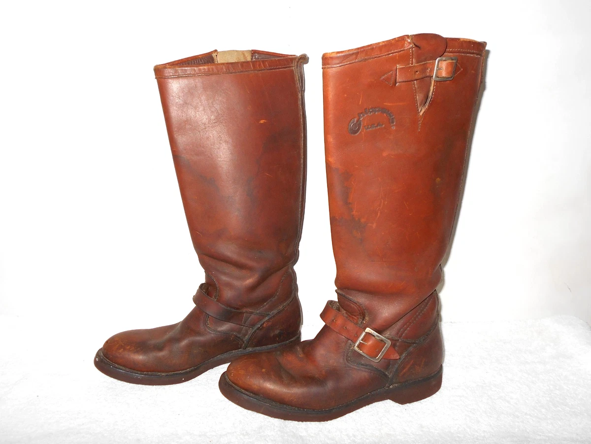 Boots Brown Vintage Shoes for Men 8.5 Men's US Shoe Size for sale