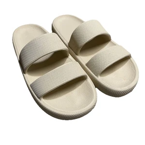 Sandalias ROSA Victorias Secret para mujer medianas sin cordones chanclas blancas - Imagen 1 de 10