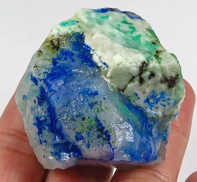 Muestra áspera faceta mineral de malaquita azurita natural 267 quilates YAZ519 Foto 1 de 3