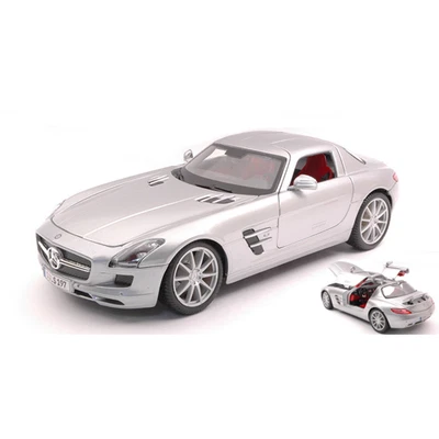 MERCEDES SLS COUPE 6.3 AMG (C197) 2012 SILVER 1:18 Maisto Auto Stradali Modellin - Immagine 1 di 3