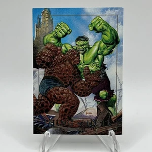 1992 Marvel Masterpieces - BATTLE SPECTRA - Thing Vs. Hulk #1-D - Picture 1 of 6