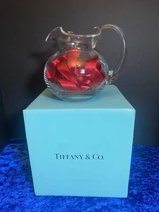 Tiffany & Company Wasserkrug aus klarem Kristall, mit Originalkarton und Bändern - Bild 1 von 9