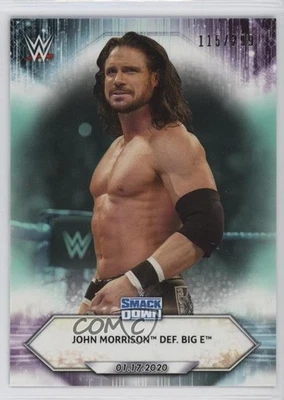 2021 Topps WWE SmackDown Aqua /299 John Morrison def Big E #7 - Image 1 of 2