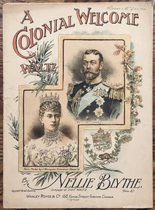 rare BRITISH ROYALTY sheet music GEORGE V and MARY TECK ~ 1900 visit to CANADA - Picture 1 of 1