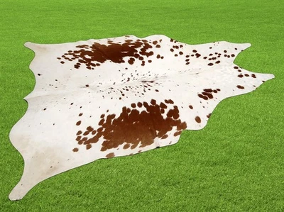 100% New Cowhide Rugs Area Cow Skin Leather (49" x 48") Cow hide SA-5620 - Image 1 of 3
