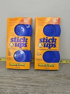 Desodorizantes de aire vintage RARO Stick Ups resistente nuevo stock antiguo en paquete - Imagen 1 de 5