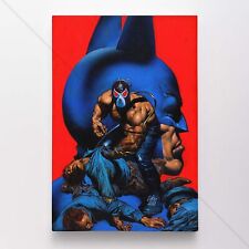 Bane & Batman Poster Canvas DC Comic Book Cover Art Print #41935