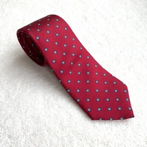 Vintage Charing Cross 100% Silk Neck Tie Made in USA Burgundy Classic Preppy NWT - Picture 1 of 7
