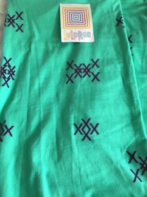 Lularoe TC Leggings Altos y Curvilíneos Unicornio Verde Espuma de Mar Sólido Con Púrpura X Nuevos Foto 1 de 4