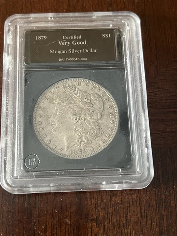 1879 O Morgan Dollar VG Very Good 90% Silver $1 US Coin Collectible Cover