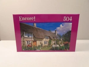 NEW SEALED BOX Encore 504 Piece Jigsaw Puzzle "Thatched Cottage" 10 3/4" x 18" - Picture 1 of 6