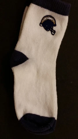 NFL Children Socks (Size 5-6 1/2) San Diego Chargers #1-2 (2 Pair) Cover