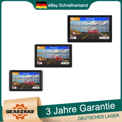 5''/7''/9'' Zoll LKW PKW KFZ GPS Navi Auto Navigationsgerät Navigation EU Karte - Bild 1 von 4