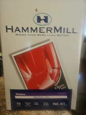 U4n paper Hammermill Premium Photo 11x17 High gloss Inkjet U-White 010199086198 - Image 1 of 2