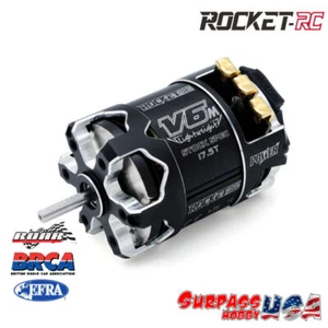 Surpass USA Rocket-RC V6M ROAR SPEC 17.5T Lightweight Sensored Brushless Motor - Picture 1 of 6