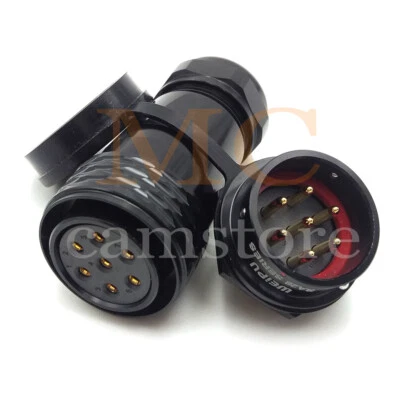 SA28 WEIPU 7Pin Waterproof Connector,LED Power Cable Connector Plug Socket 25A - Image 1 of 4