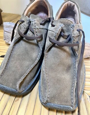 Zapatos informales de gamuza tostados para hombre talla 10 con cordones para uso diario Foto 1 de 4