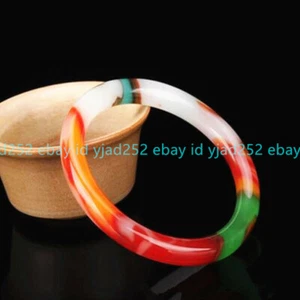 Natürlicher Armreif mehrfarbig Jade Armband kreisförmig echter Jadeit Schmuck Frauen - Bild 1 von 12