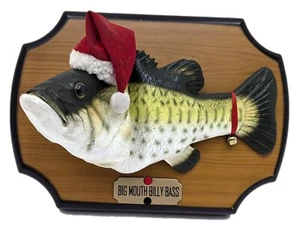 Gemmy Big Mouth Billy Bass Singing Fish Santa Hat Christmas Edition 1999 - *READ - Picture 1 of 18