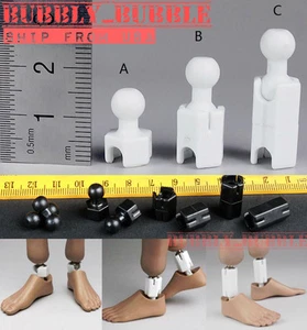 1/6 extra lange Füße Bein Peg Gelenk Adapter Set für 12 Zoll heißes Spielzeug Phicen ☆USA☆ - Bild 1 von 7