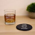 Funny Retirement Gift Engraved Whisky Glass Leaving Gift for Him Her Colleague